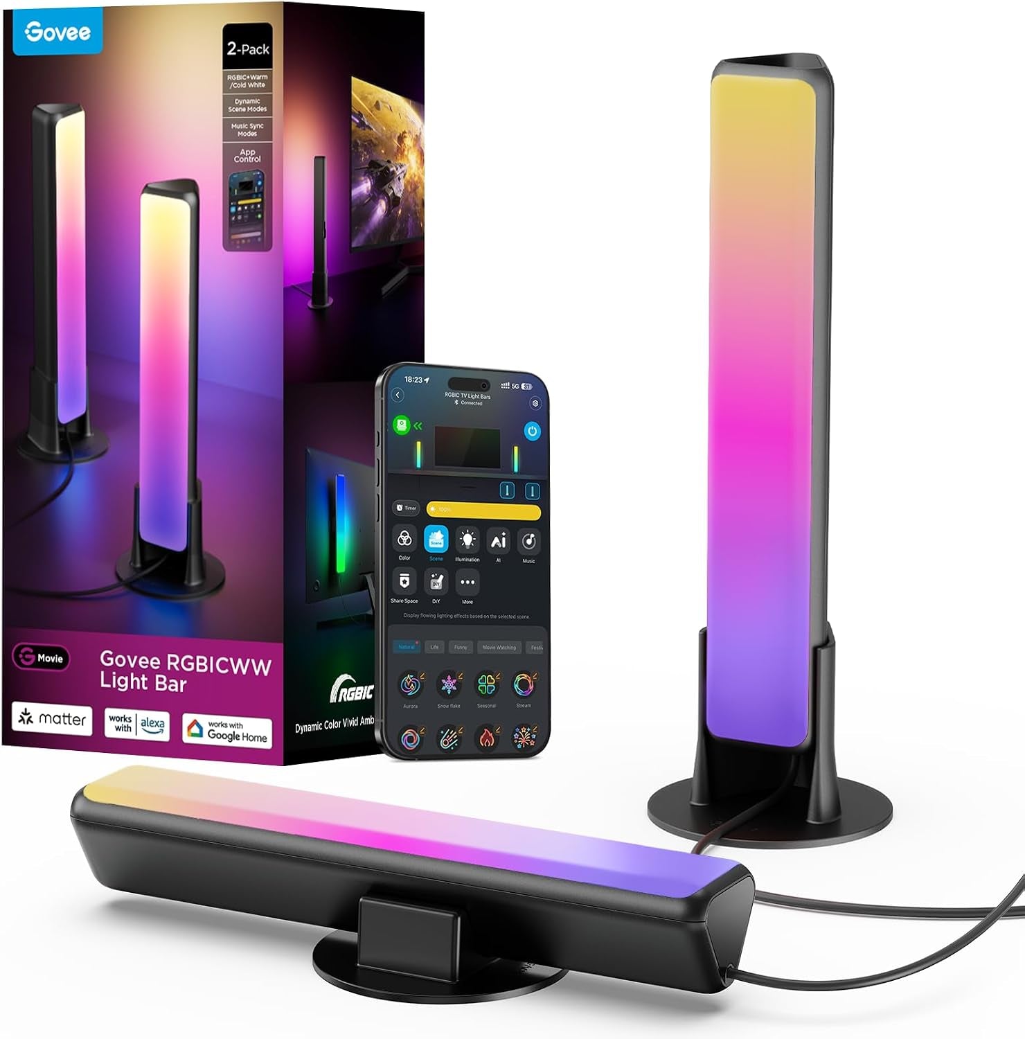 Govee RGBIC Gaming Light Bars Pro