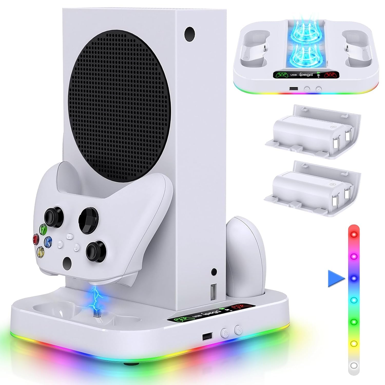 RGB Cooling Charger Dock for Xbox Series